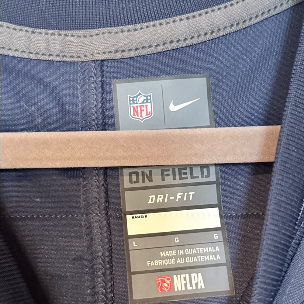 Nike New England Patriots Julian Edelman #11 Jersey NWT Men’s Large Navy Dri-FIT - Picture 3 of 7